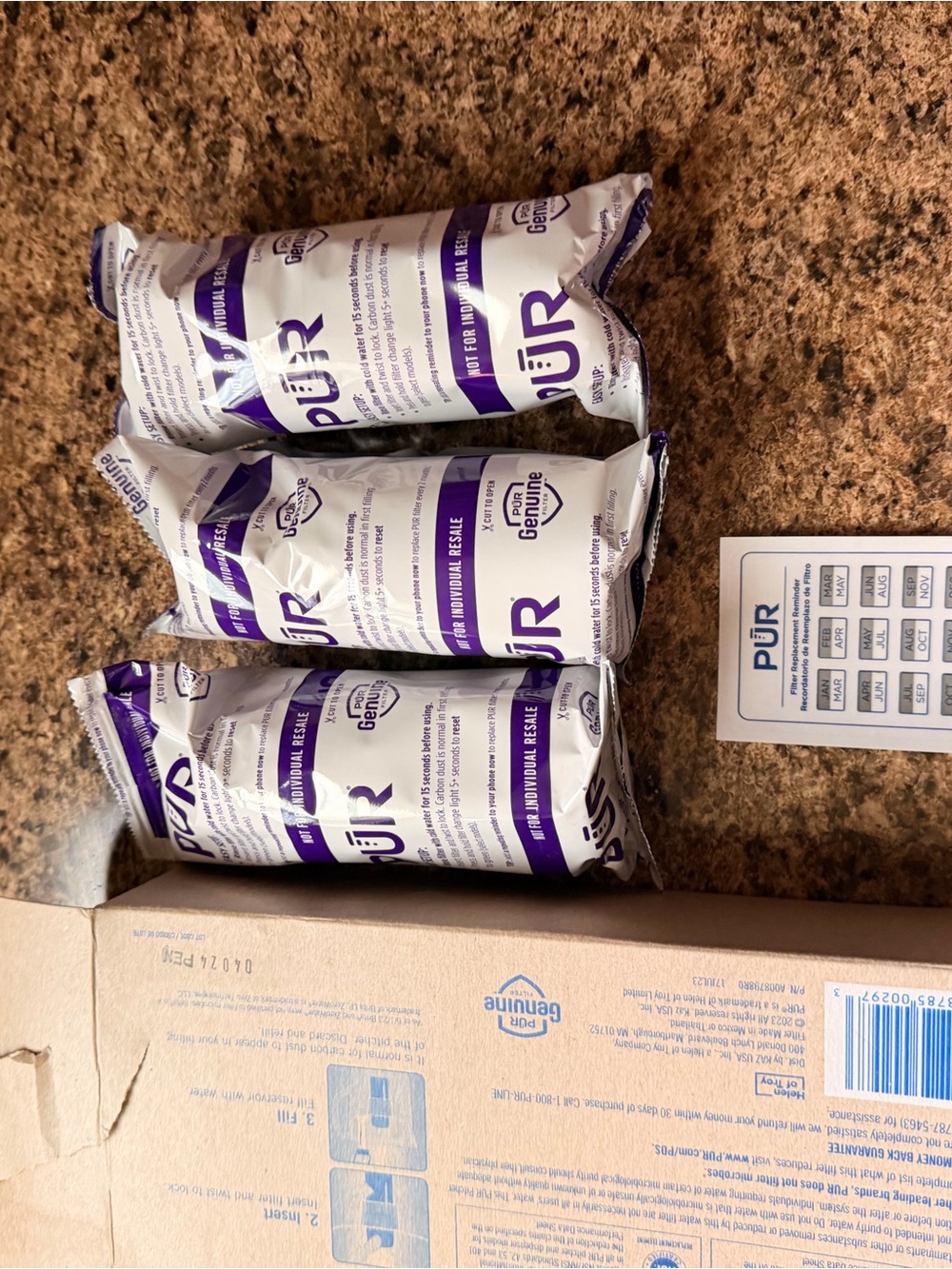 Pur Water Filter Cartridges - Pack of 3